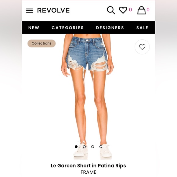 Frame Denim Le Grand Garcon Shorts Size 33 - Picture 1 of 10